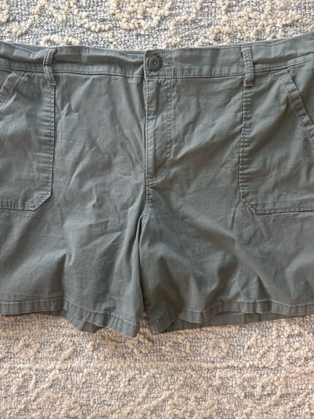 Lee Regular Fit Mid-Rise Utility Shorts Women’s 22W